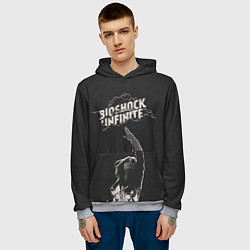 Толстовка-худи мужская Элизабет тянется к небу, цвет: 3D-меланж — фото 2