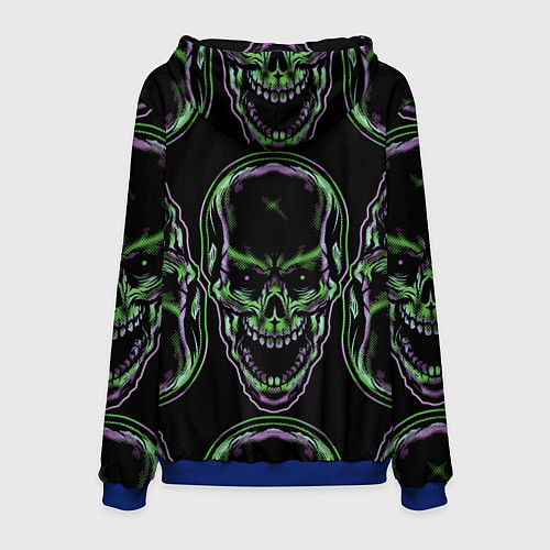 Мужская толстовка Skulls vanguard pattern 2077 / 3D-Синий – фото 2