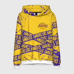 Толстовка-худи мужская LAKERS SPORT LINE STYLE NBA, цвет: 3D-белый