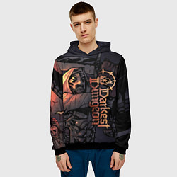 Толстовка-худи мужская Darkest Dungeon 2 Темнейшее подземелье 2, цвет: 3D-черный — фото 2