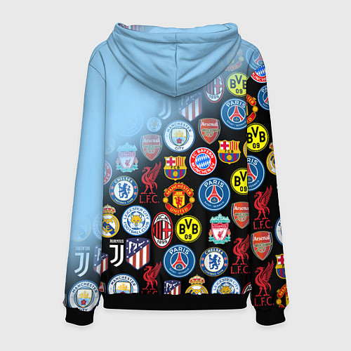 Мужская толстовка МАНЧЕСТЕР СИТИ MANCHESTER CITY / 3D-Черный – фото 2