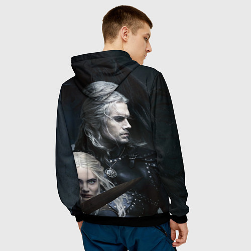 Мужская толстовка THE WITCHER 2 SEASON / 3D-Черный – фото 4