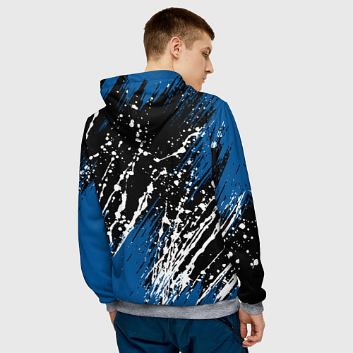 Мужская толстовка PSG футбольный клуб / 3D-Меланж – фото 4