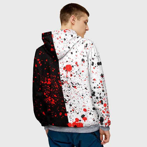 Мужская толстовка Code Vein Logo / 3D-Меланж – фото 4