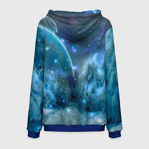 Мужская толстовка Эола Eula, Genshin Impact Геншин импакт / 3D-Синий – фото 2