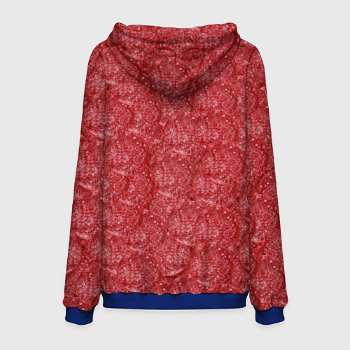 Мужская толстовка Деловая Колбаса Салями / 3D-Синий – фото 2