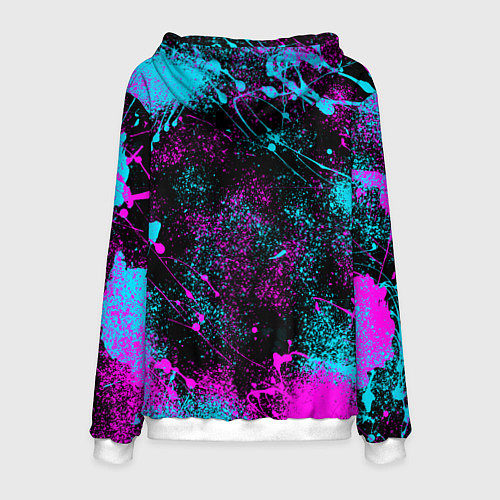 Мужская толстовка НЕОНОВЫЙ БТС NEON BTS / 3D-Белый – фото 2