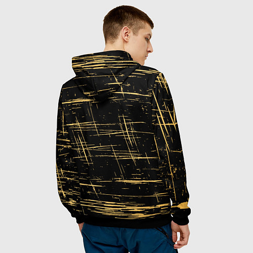 Мужская толстовка Bendy and the ink machine - Бенди / 3D-Черный – фото 4