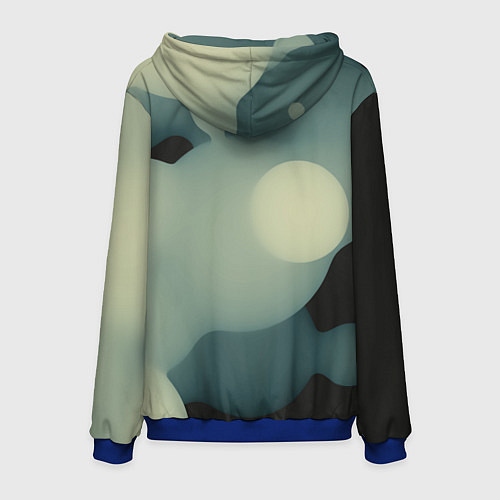 Мужская толстовка Трамвай Номер 13 Ужасы / 3D-Синий – фото 2