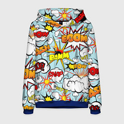 Толстовка-худи мужская BoOMbiT, цвет: 3D-синий