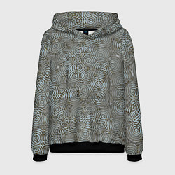 Толстовка-худи мужская Коллекция Journey Лабиринт 575-1, цвет: 3D-черный