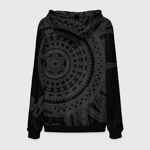 Мужская толстовка Live by the sun Love by the moon / 3D-Черный – фото 2