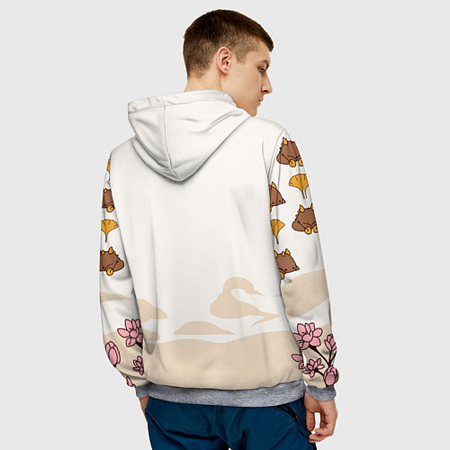 Мужская толстовка ДЖУН ЛИ МОТИВЫ ГЕО АРХОНТ / 3D-Меланж – фото 4