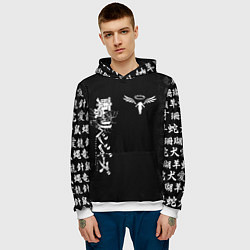 Толстовка-худи мужская TOKYO REVENGERS WALHALLA TEAM WHITE, цвет: 3D-белый — фото 2