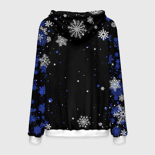 Мужская толстовка НОВОГОДНИЙ БМВ НОВЫЙ ГОД BMW / 3D-Белый – фото 2