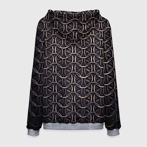 Мужская толстовка Кольчуга железная средневековая / 3D-Меланж – фото 2