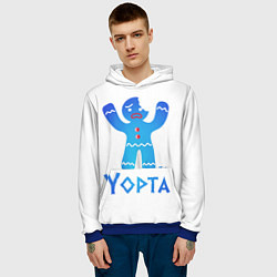 Толстовка-худи мужская Епта, цвет: 3D-синий — фото 2