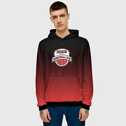 Толстовка-худи мужская БАСКЕТБОЛЬНЫЙ КЛУБ SEIRIN, цвет: 3D-черный — фото 2