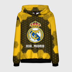 Толстовка-худи мужская РЕАЛ МАДРИД Real Madrid Графика, цвет: 3D-черный