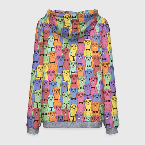 Мужская толстовка Красочные Сурикаты / 3D-Меланж – фото 2