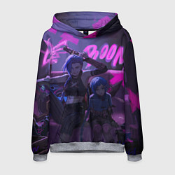 Толстовка-худи мужская Джинкс Паудер - Jinx Powder, цвет: 3D-меланж