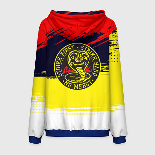 Мужская толстовка Кобра кай Cobra Kai спина / 3D-Синий – фото 2