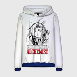 Толстовка-худи мужская Эдвард vs Альфонс - Стальной алхимик, цвет: 3D-синий