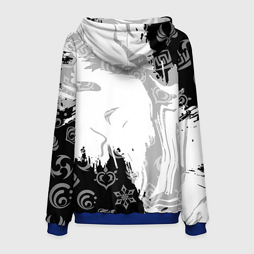 Мужская толстовка Genshin Impact электро стихия / 3D-Синий – фото 2
