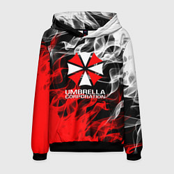 Толстовка-худи мужская Umbrella Corporation Fire, цвет: 3D-черный