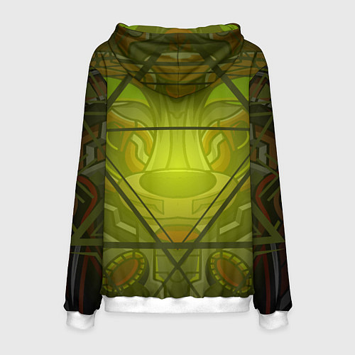 Мужская толстовка Кибер-лис / 3D-Белый – фото 2