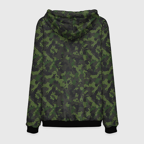 Мужская толстовка Камуфляж с холстовой сеткой / 3D-Черный – фото 2