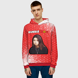 Толстовка-худи мужская BUBBLE KVASS - ДОРА Арт, цвет: 3D-красный — фото 2