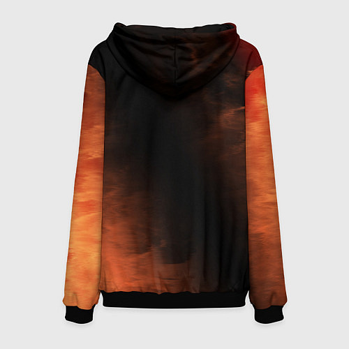 Мужская толстовка BUBBLE KVASS - СКАЛА Пламя / 3D-Черный – фото 2