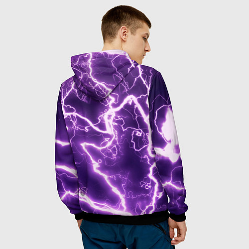 Мужская толстовка Genshin Impact - Яэ и Эи / 3D-Черный – фото 4