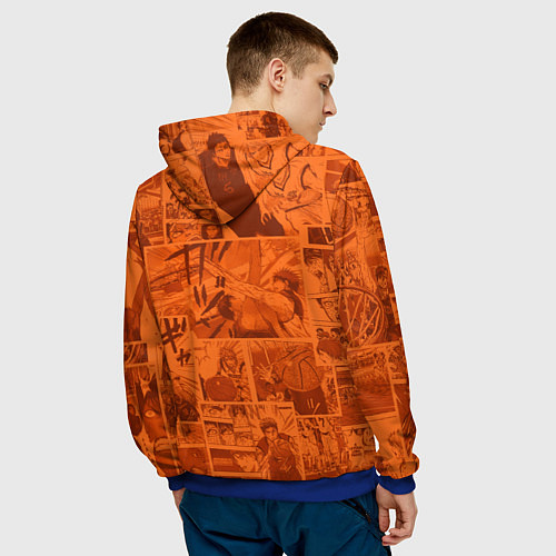 Мужская толстовка Баскетбол Куроко главные герои / 3D-Синий – фото 4