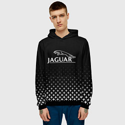 Толстовка-худи мужская Jaguar, Ягуар Здезды, цвет: 3D-черный — фото 2