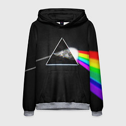 Толстовка-худи мужская PINK FLOYD - ПИНК ФЛОЙД ГЛИТЧ, цвет: 3D-меланж