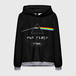 Толстовка-худи мужская PINK FLOYD TIME ПИНК ФЛОЙД ЛОГОТИП, цвет: 3D-меланж