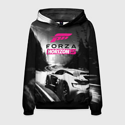 Толстовка-худи мужская Forza Horizon 5 - night race, цвет: 3D-черный