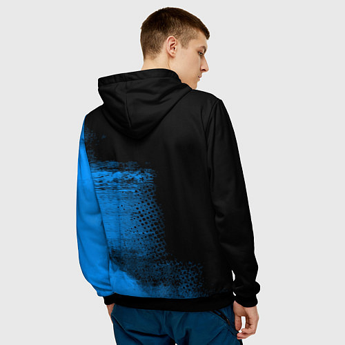 Мужская толстовка Тёмная энергия! / 3D-Черный – фото 4