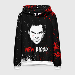 Толстовка-худи мужская Декстер Новая Кровь Dexter New Blood, цвет: 3D-белый