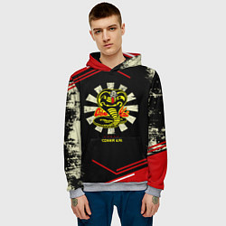 Толстовка-худи мужская Кобра Кай Сериал Нетфликс Гранж, цвет: 3D-меланж — фото 2