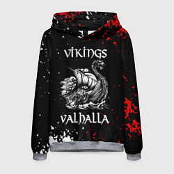Толстовка-худи мужская Викинги: Вальхалла Vikings: Valhalla, цвет: 3D-меланж