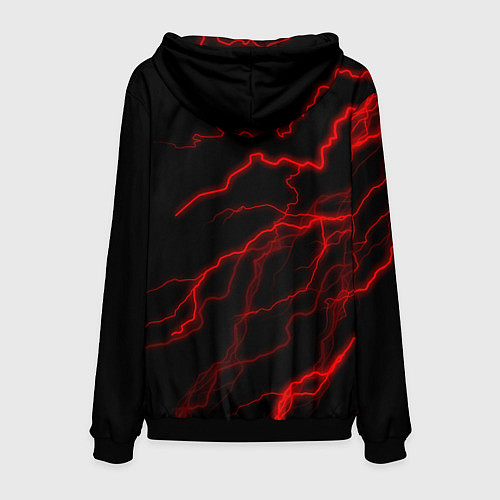 Мужская толстовка Peugeot: Разряд молнии / 3D-Черный – фото 2
