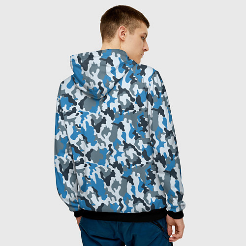 Мужская толстовка Диванные Войска камуфляж / 3D-Черный – фото 4