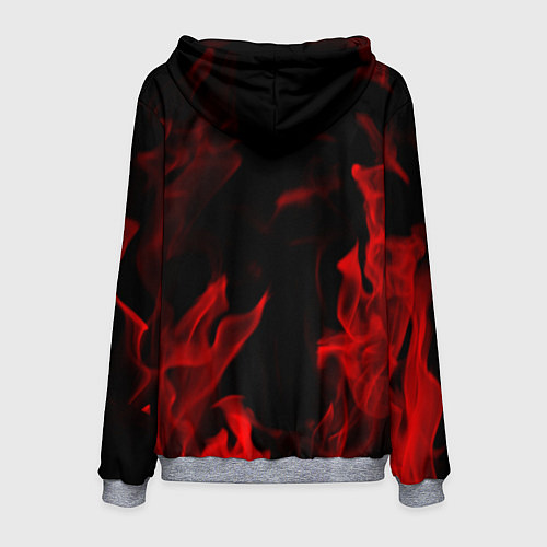 Мужская толстовка Toyota Red Fire / 3D-Меланж – фото 2