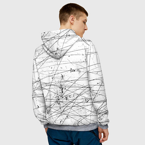 Мужская толстовка Ванпанчмен Сайтама - Saitama / 3D-Меланж – фото 4