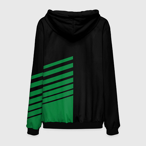 Мужская толстовка Ленд Ровер, Land Rover / 3D-Черный – фото 2