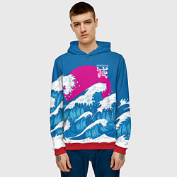 Толстовка-худи мужская Kisatsutai - корпус бойни демонов, цвет: 3D-красный — фото 2