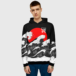 Толстовка-худи мужская Kisatsutai - Корпус бойни демонов, цвет: 3D-черный — фото 2